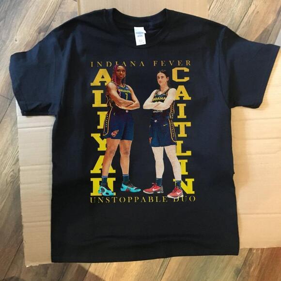 Other - Caitlin And Aliyah Indiana Fever  Wnba  Unisex Black Tshirt